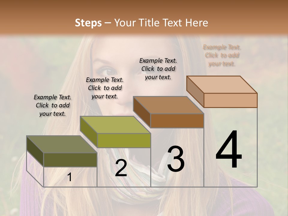 People Season Caucasian PowerPoint Template