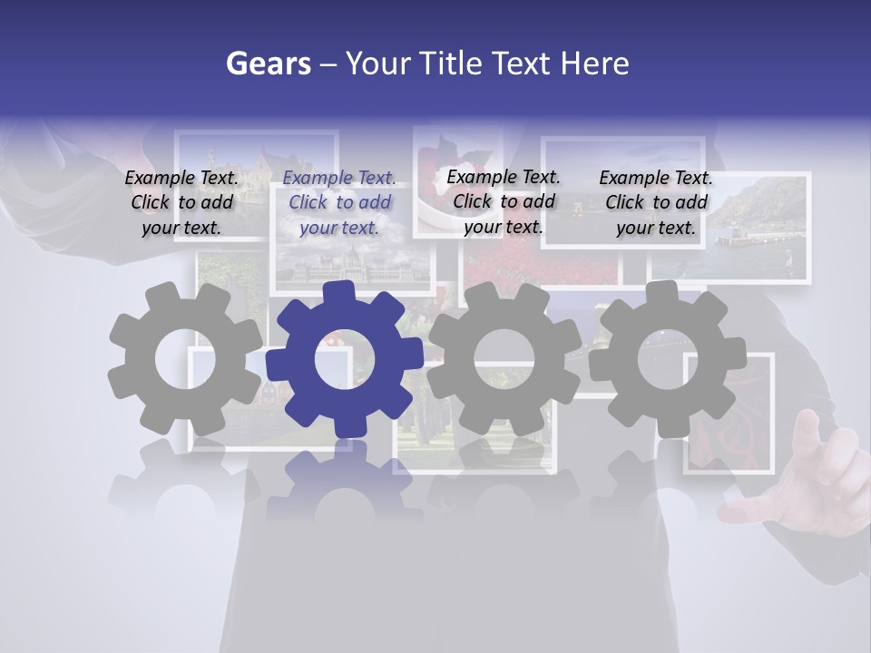 Concept Tablet Hand PowerPoint Template