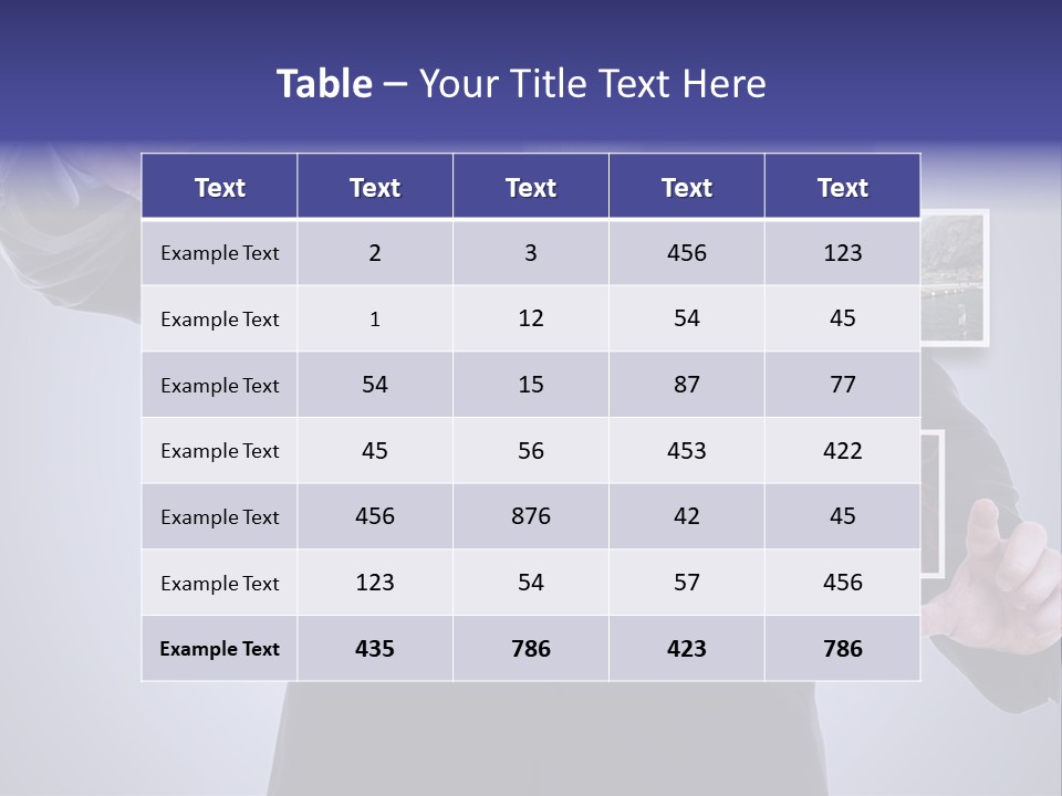 Concept Tablet Hand PowerPoint Template