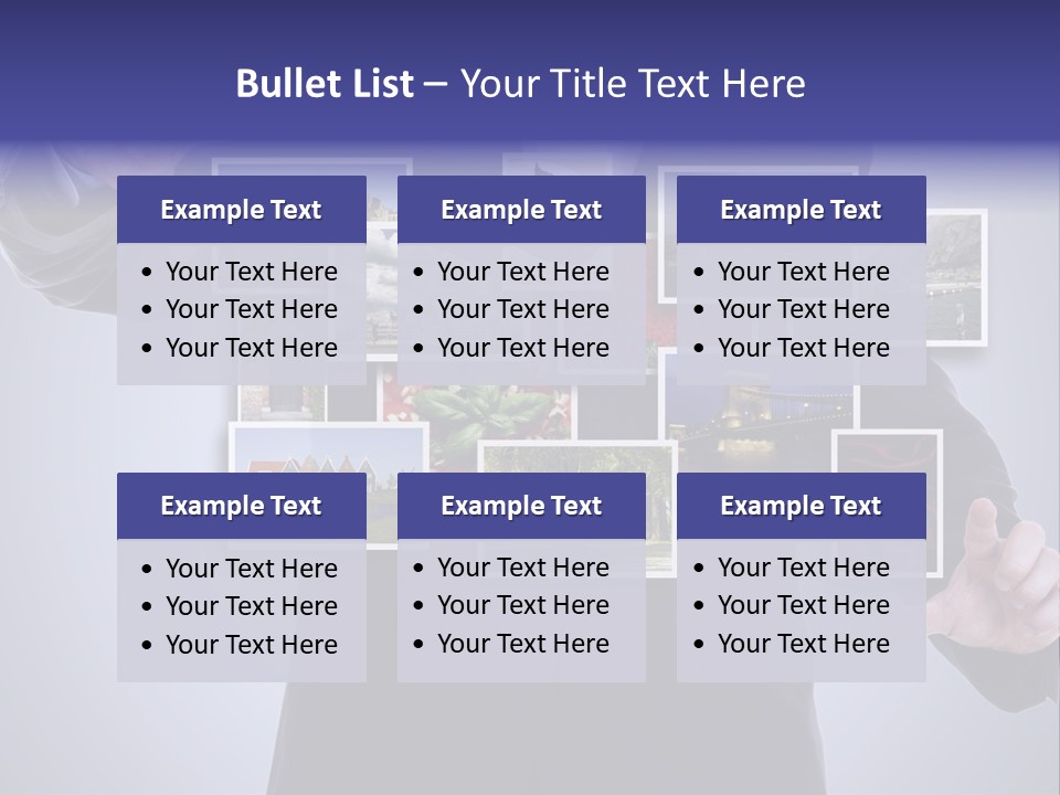 Concept Tablet Hand PowerPoint Template