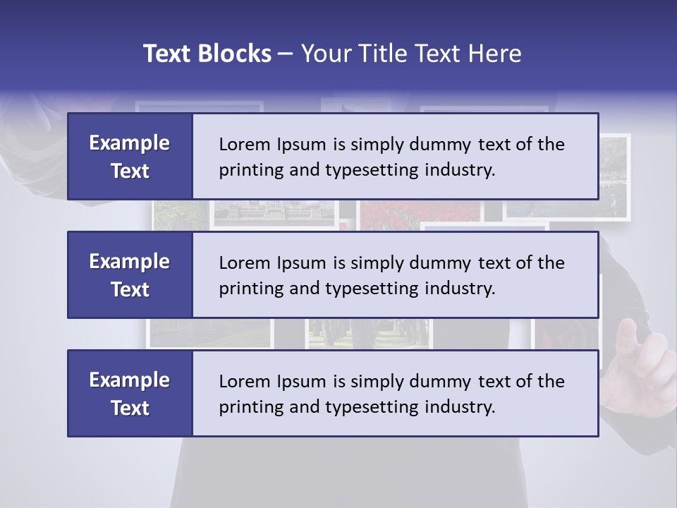Concept Tablet Hand PowerPoint Template