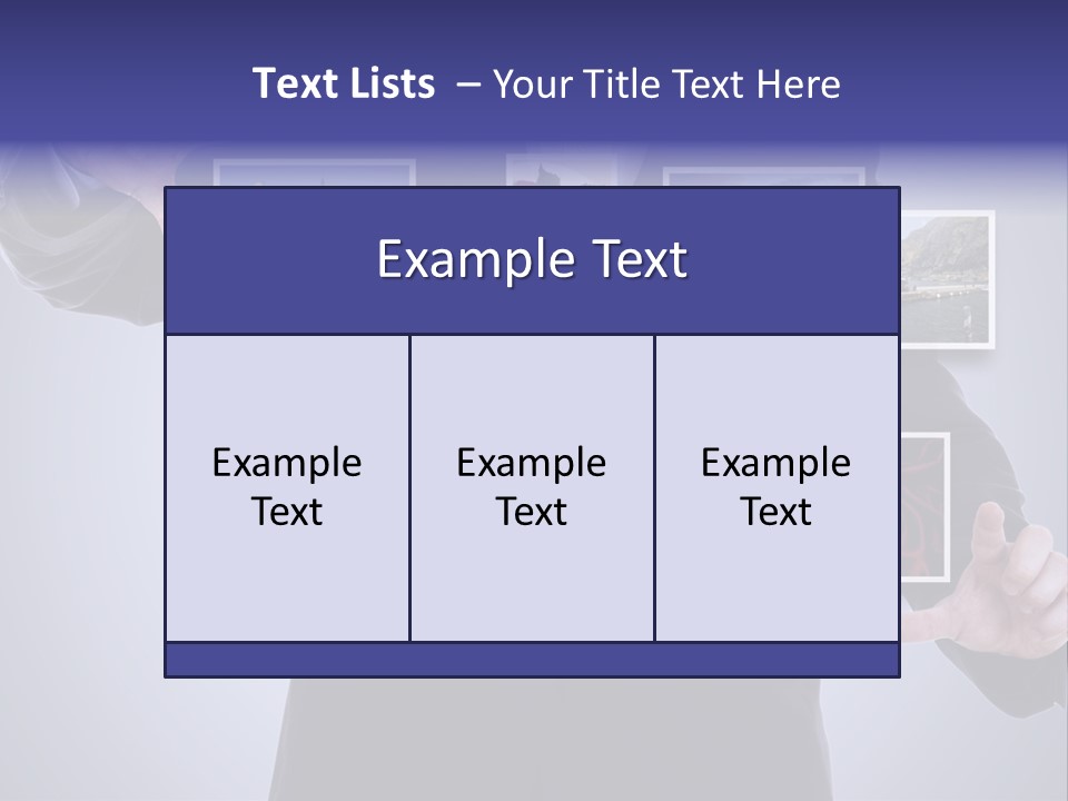 Concept Tablet Hand PowerPoint Template