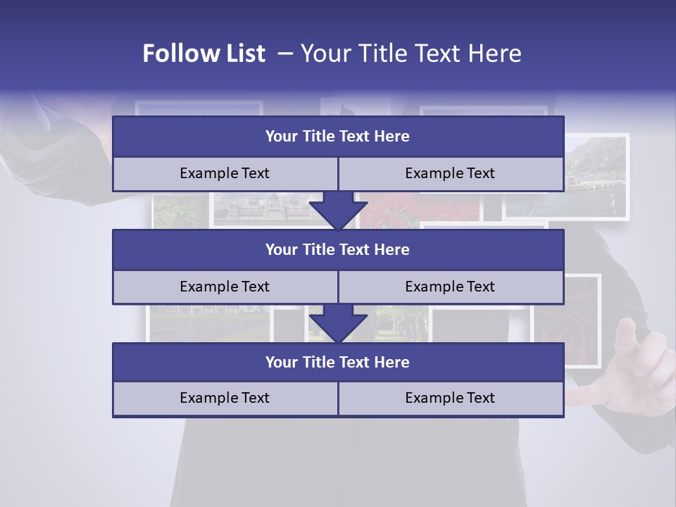 Concept Tablet Hand PowerPoint Template