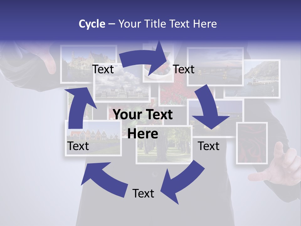 Concept Tablet Hand PowerPoint Template