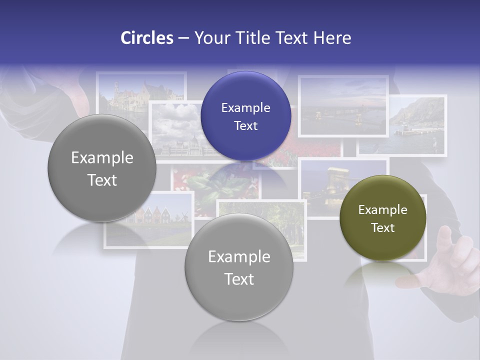 Concept Tablet Hand PowerPoint Template