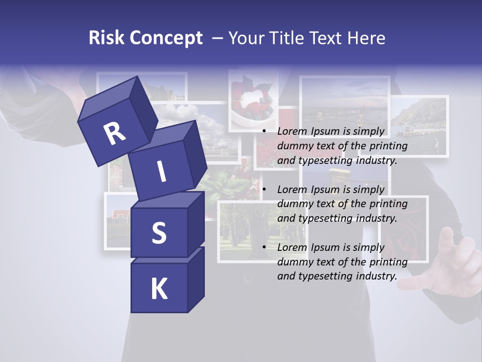 Concept Tablet Hand PowerPoint Template