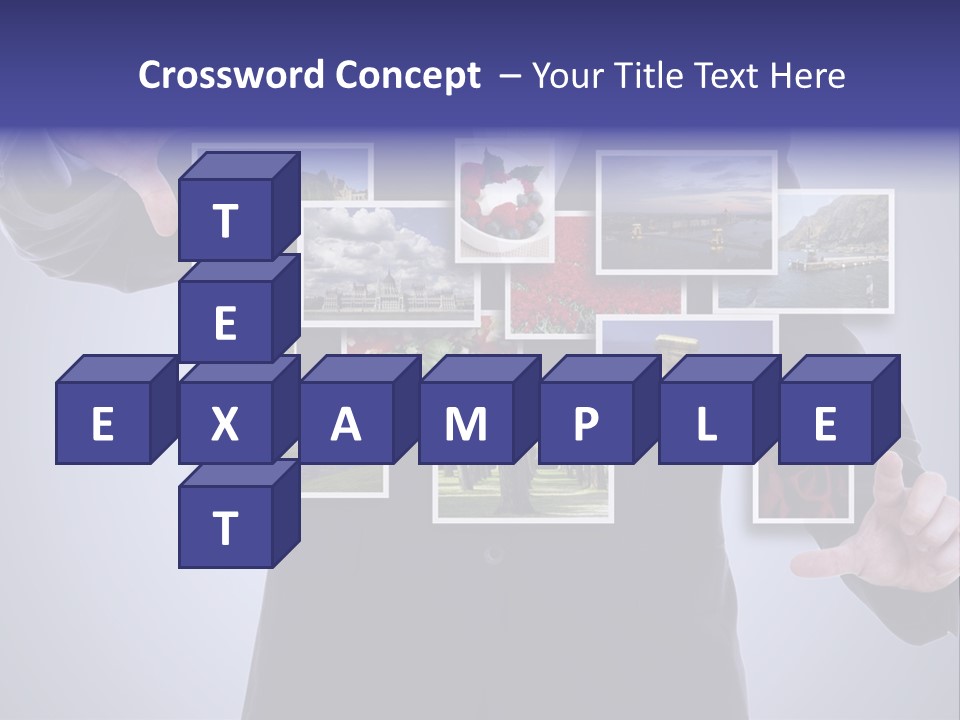 Concept Tablet Hand PowerPoint Template