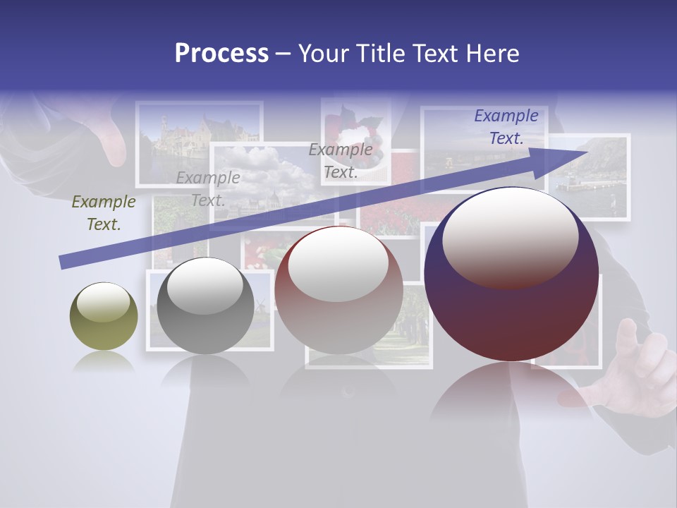 Concept Tablet Hand PowerPoint Template