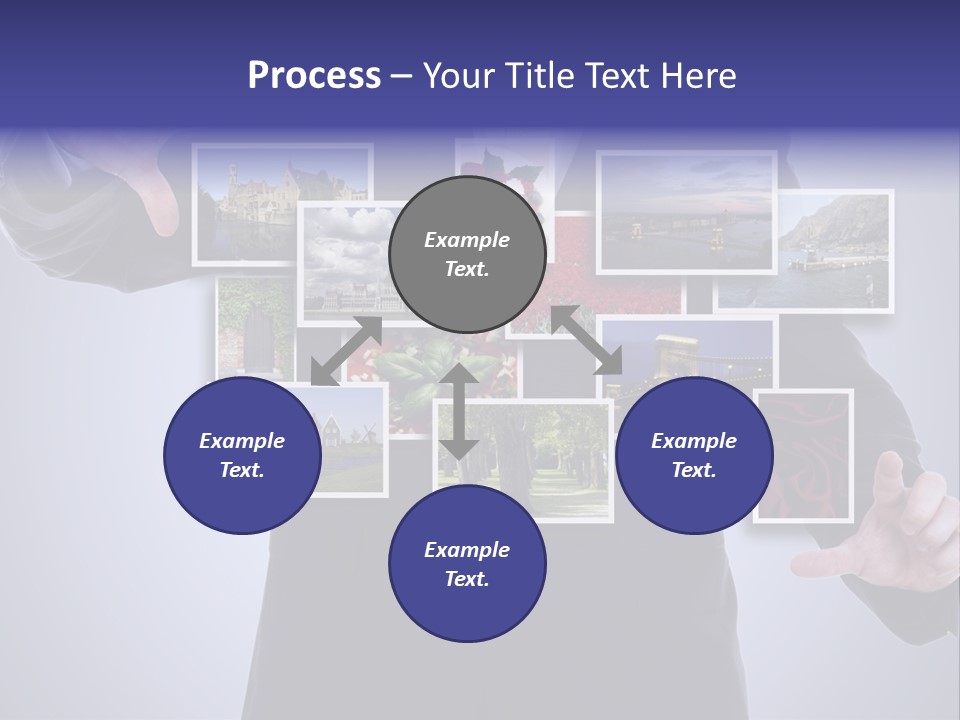 Concept Tablet Hand PowerPoint Template