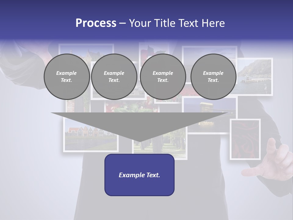 Concept Tablet Hand PowerPoint Template