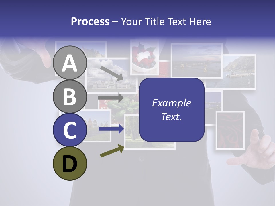 Concept Tablet Hand PowerPoint Template