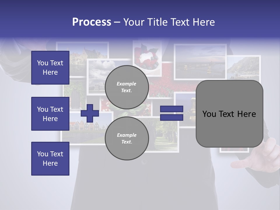 Concept Tablet Hand PowerPoint Template