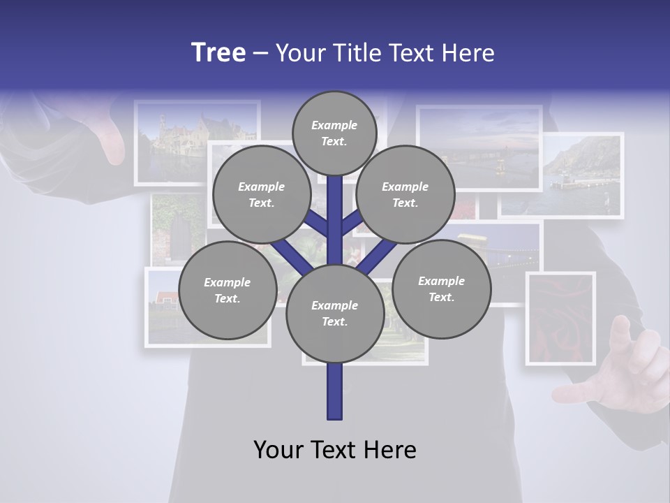 Concept Tablet Hand PowerPoint Template