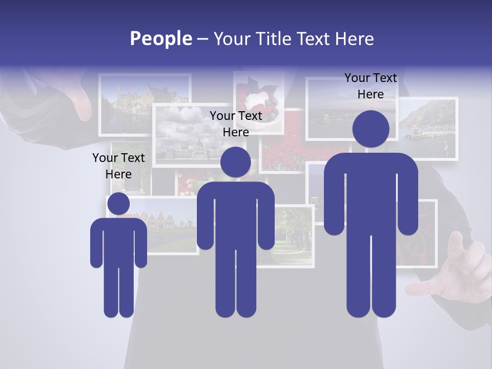 Concept Tablet Hand PowerPoint Template