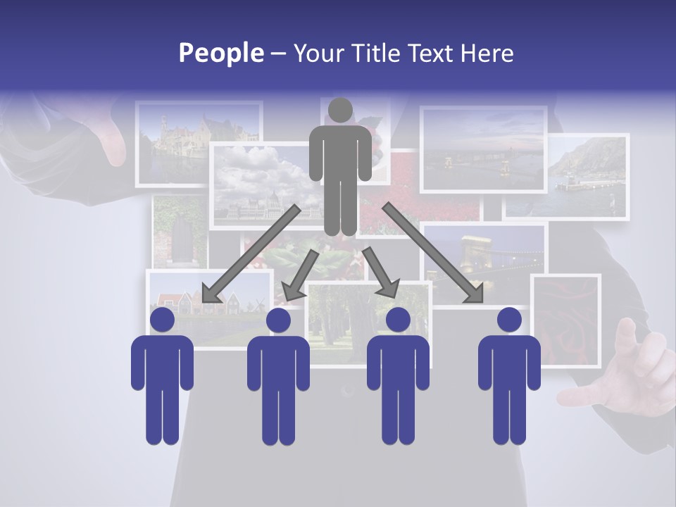 Concept Tablet Hand PowerPoint Template