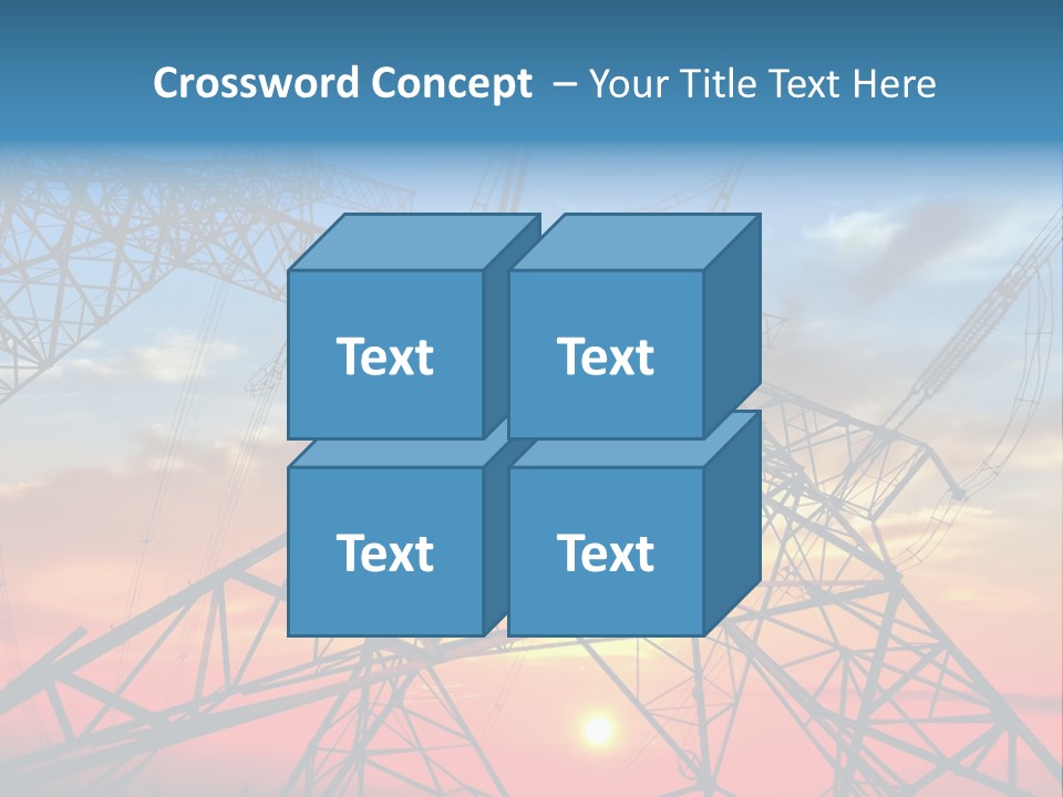 Engine Metal Grid PowerPoint Template