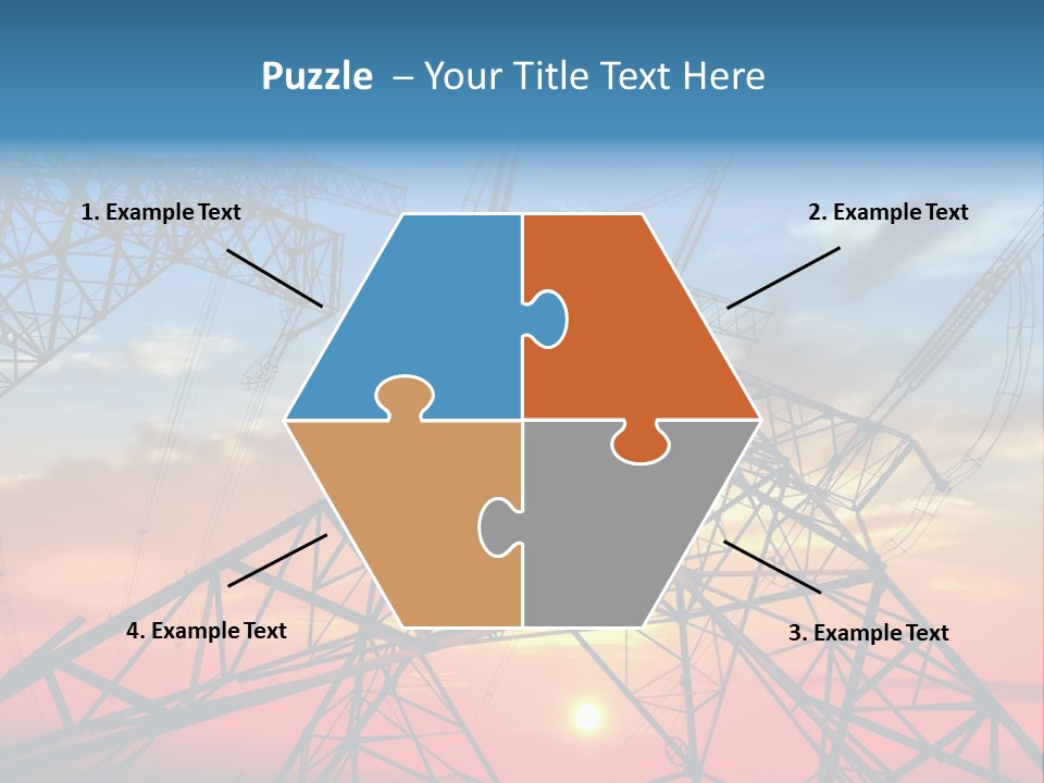 Engine Metal Grid PowerPoint Template