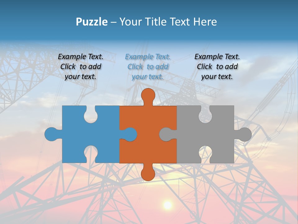 Engine Metal Grid PowerPoint Template