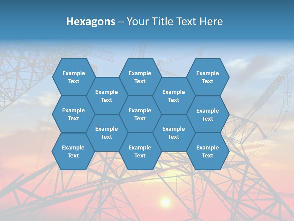 Engine Metal Grid PowerPoint Template