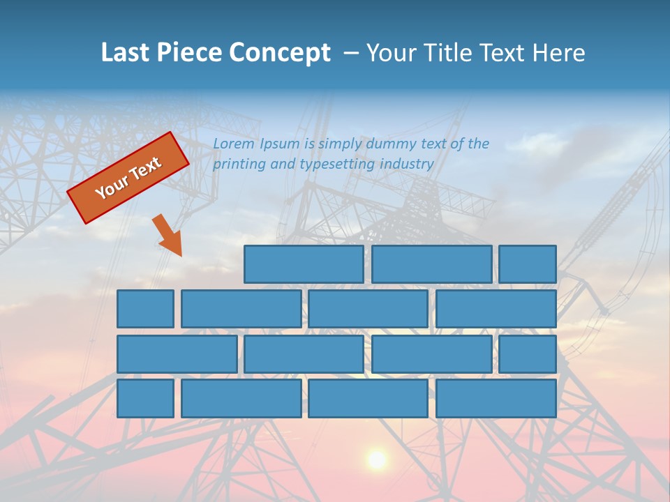 Engine Metal Grid PowerPoint Template