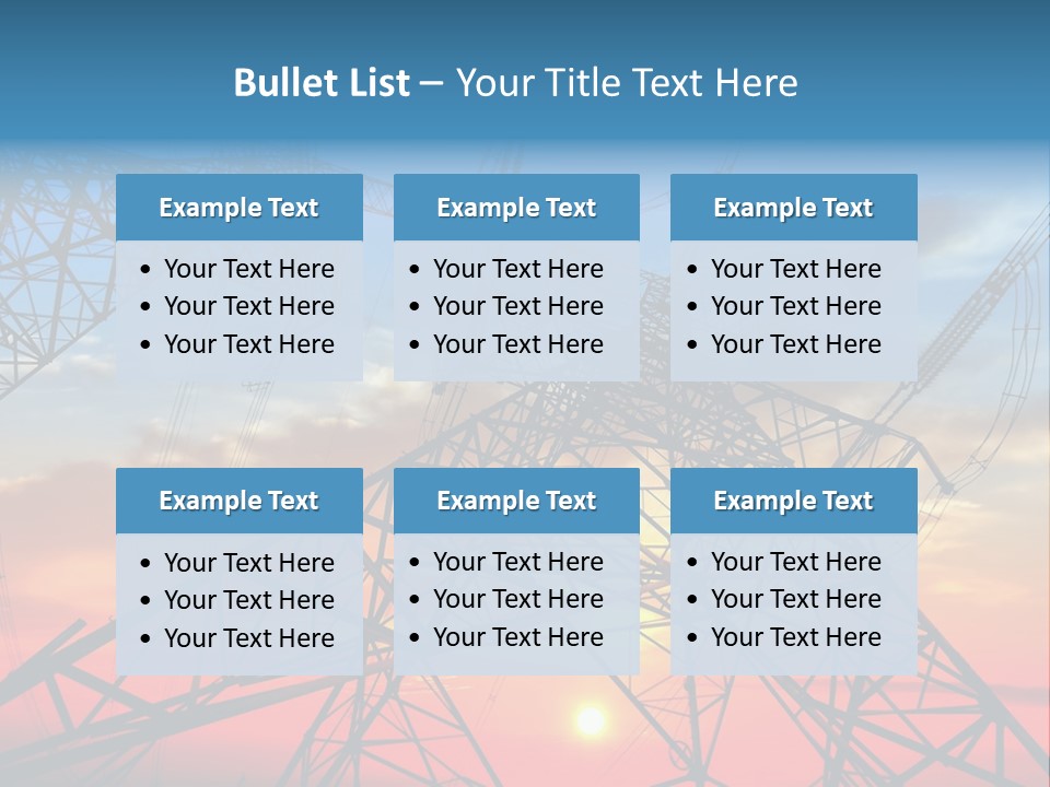 Engine Metal Grid PowerPoint Template
