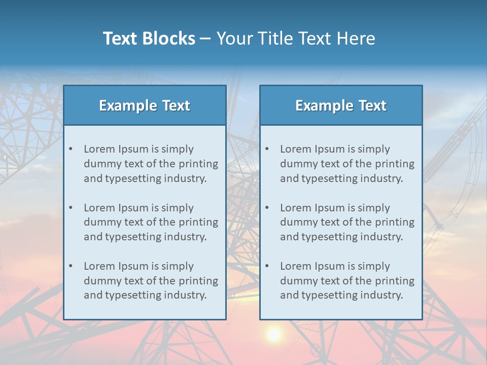 Engine Metal Grid PowerPoint Template