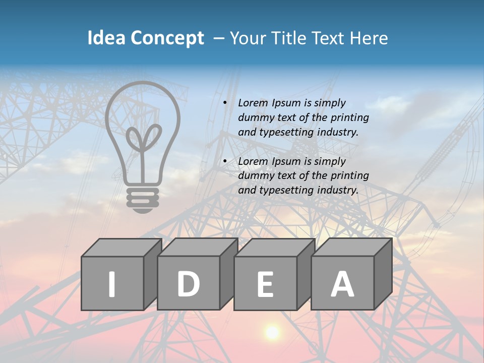 Engine Metal Grid PowerPoint Template