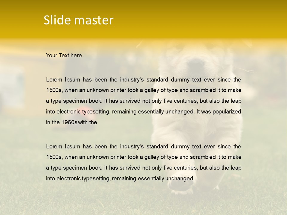 Garden Domestic View PowerPoint Template