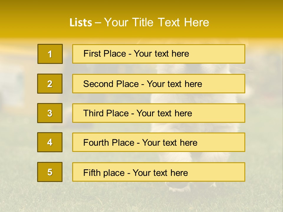 Garden Domestic View PowerPoint Template