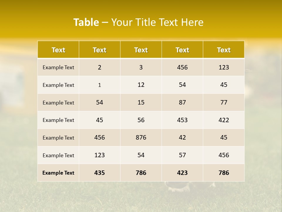Garden Domestic View PowerPoint Template