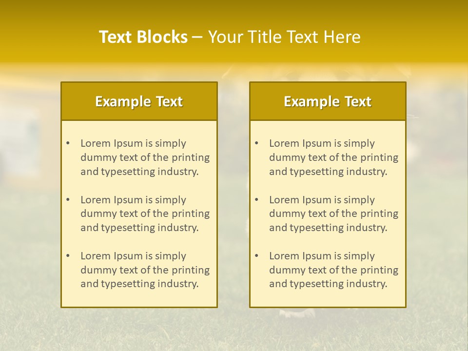 Garden Domestic View PowerPoint Template