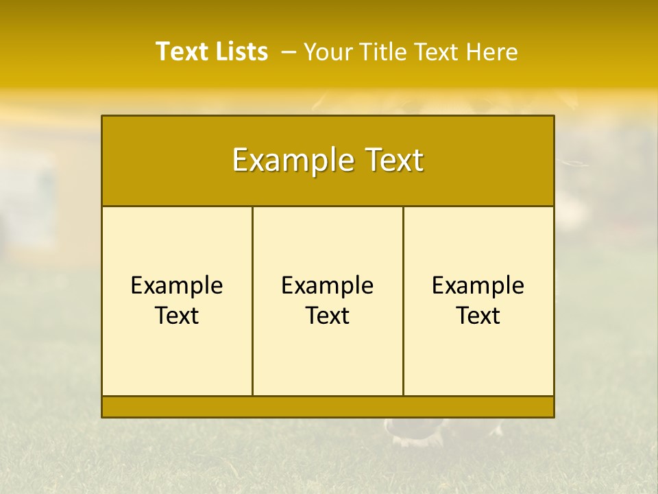 Garden Domestic View PowerPoint Template