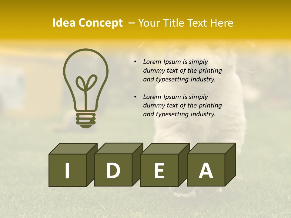 Garden Domestic View PowerPoint Template