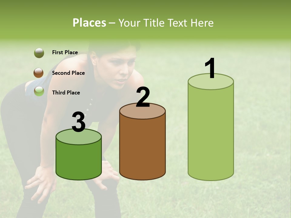 Young Activity Woman PowerPoint Template