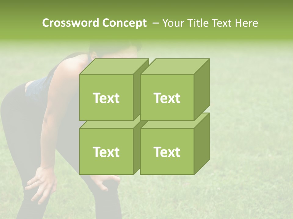 Young Activity Woman PowerPoint Template