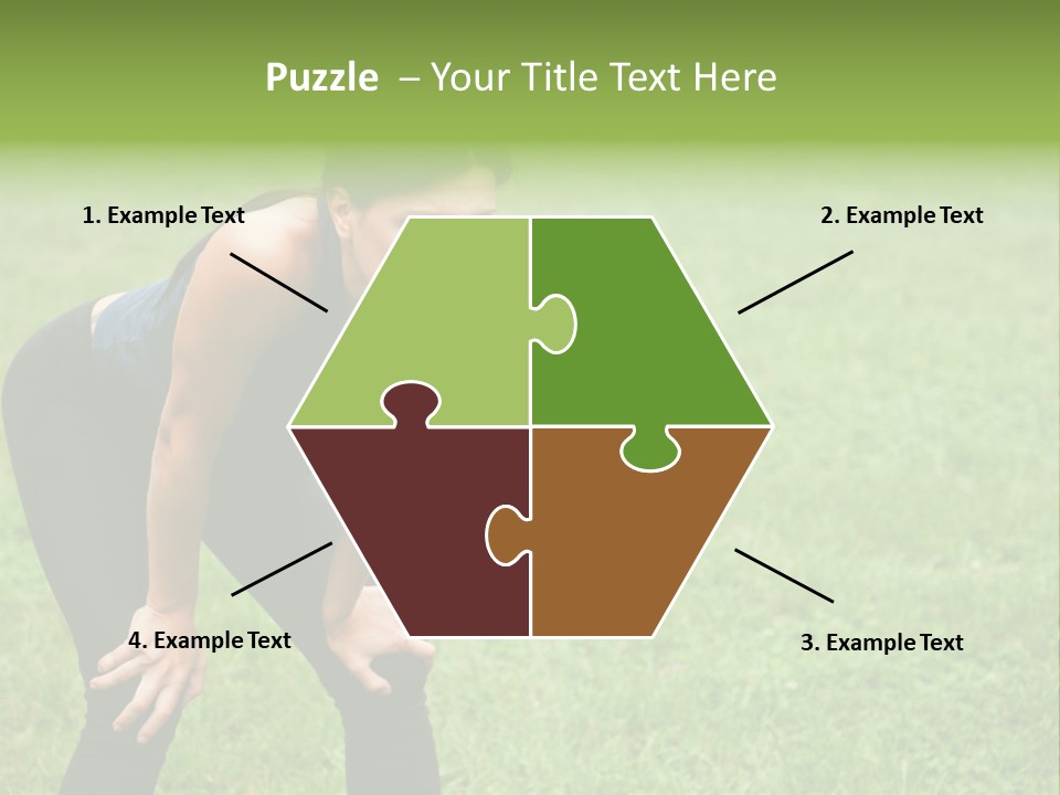 Young Activity Woman PowerPoint Template