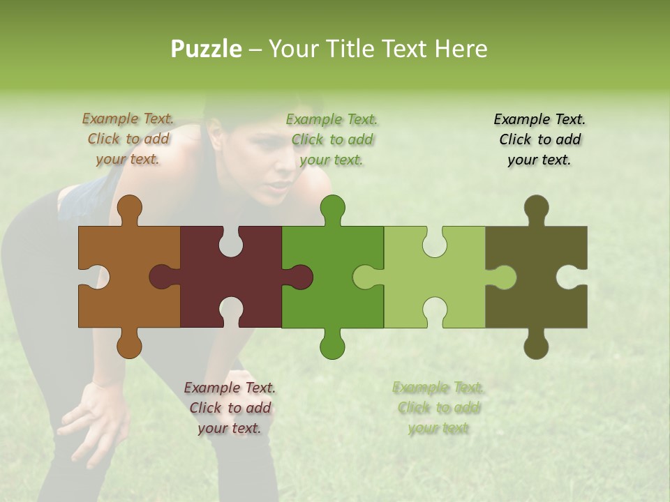 Young Activity Woman PowerPoint Template