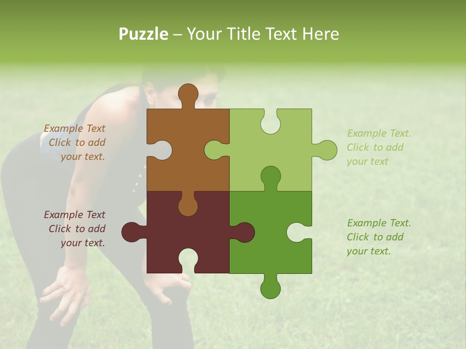 Young Activity Woman PowerPoint Template