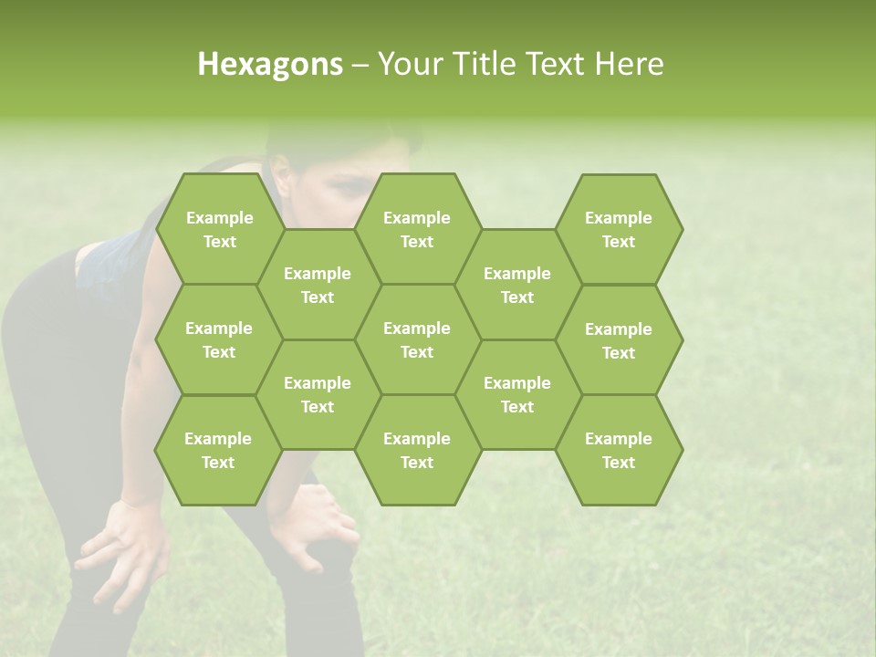 Young Activity Woman PowerPoint Template