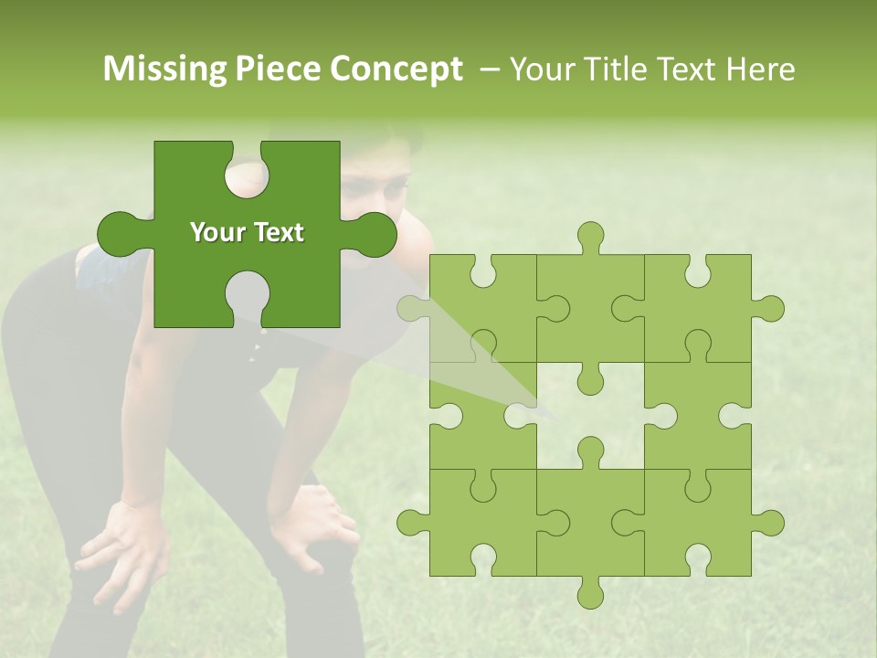 Young Activity Woman PowerPoint Template