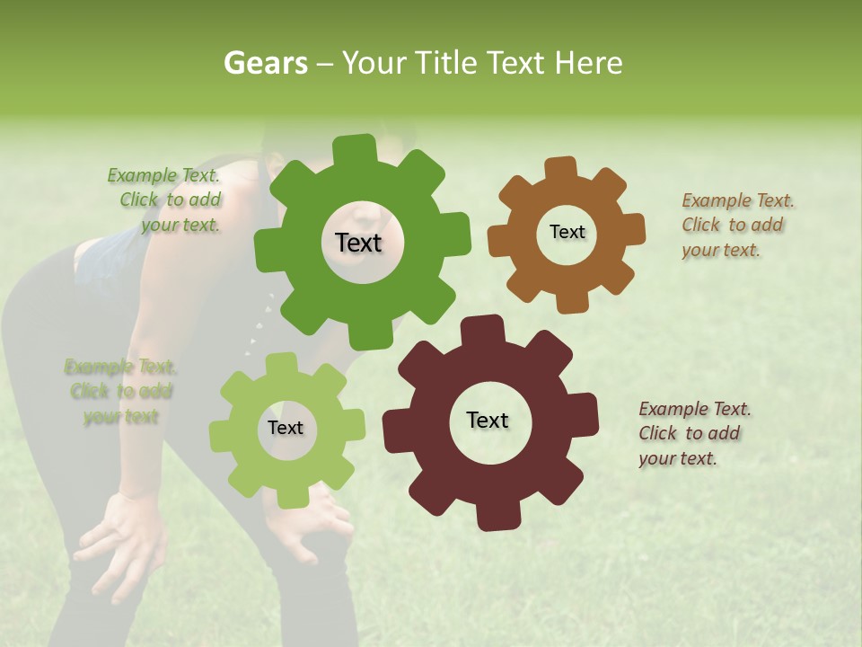 Young Activity Woman PowerPoint Template