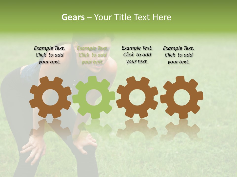 Young Activity Woman PowerPoint Template