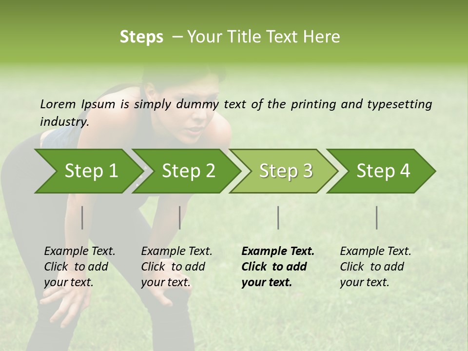 Young Activity Woman PowerPoint Template