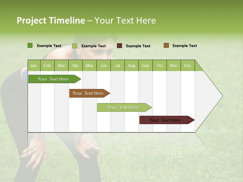 Young Activity Woman PowerPoint Template