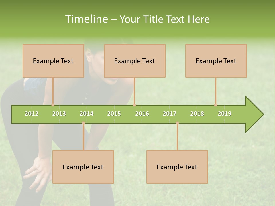 Young Activity Woman PowerPoint Template