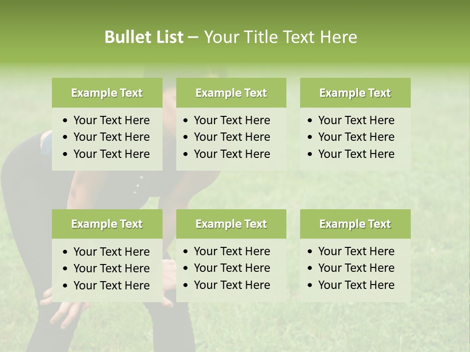 Young Activity Woman PowerPoint Template