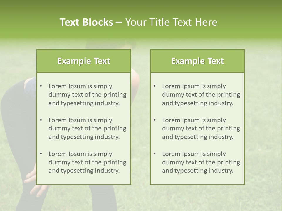 Young Activity Woman PowerPoint Template