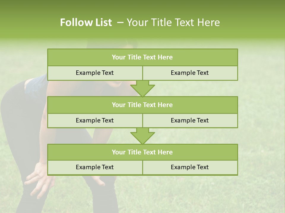 Young Activity Woman PowerPoint Template