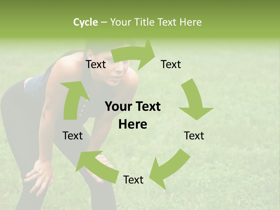 Young Activity Woman PowerPoint Template