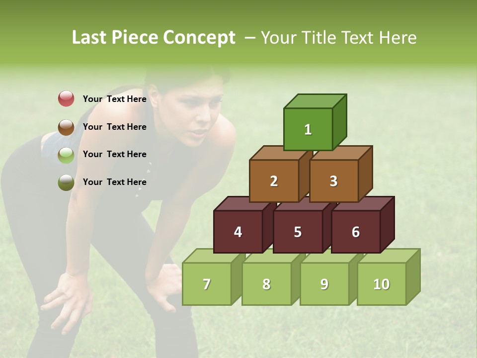 Young Activity Woman PowerPoint Template